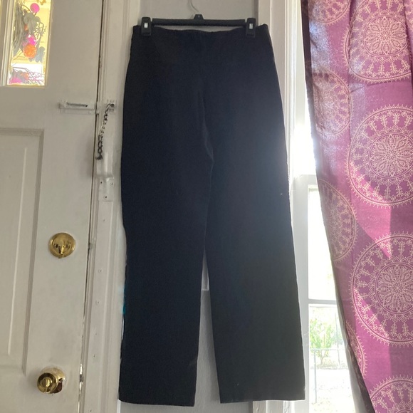 DriWorks Athletic Wide Leg Black Pants Sweatpants Yoga Comfy Casual Sleep - Picture 2 of 9